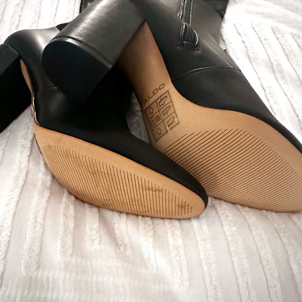 Aldo Sleek Black Over the Knee Boots Size 7.5 NWOT - Picture 7 of 7